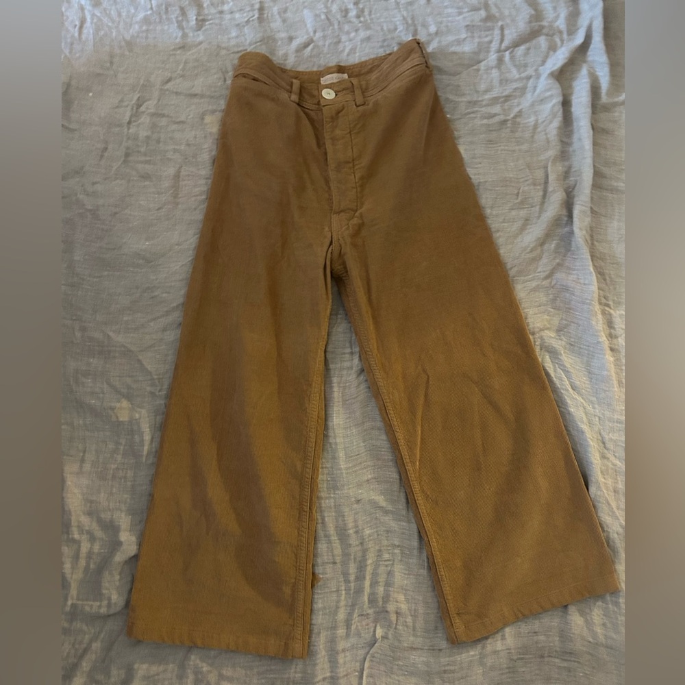 Jesse Kamm Tan Corduroy Pants